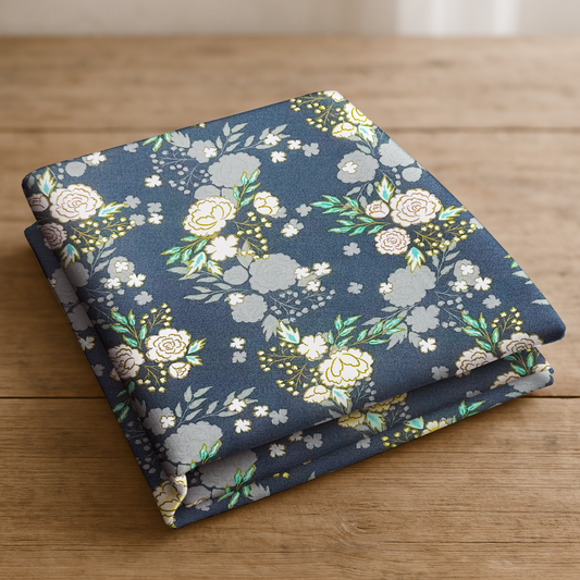 Cotton Lawn Midnight Bloom